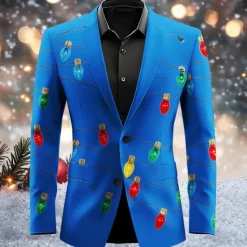 Outlet OUKU Men's bulb Long Sleeve Turndown Artistic Casual Party Evening Wear Daily Buttons 3D Print Multi Pocket
