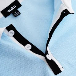 Outlet OUKU Men's Business Polo Pique Polo Shirt Business Casual Ribbed Polo Collar Classic Short Sleeve Color Block Patchwork Embroidered Summer Spring & Fall Dark Grey Black Burgundy Navy Blue Royal Blue