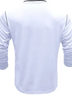 New OUKU Men's Button T Shirt Henley Shirt Tee Top Long Sleeve Henley Summer Plain Fashion Designer Basic Vacation Street Going out White Yellow Red Top Tee for Men