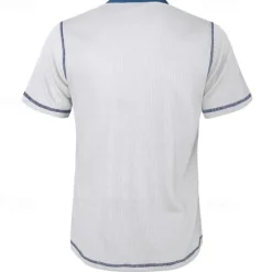 Online OUKU Men's Button T Shirt T Shirt Waffle Henley Shirt Henley Shirt Short Sleeve Henley Spring & Summer Color Block Fashion Designer Basic Patchwork Vacation Street Going out Black White Royal Blue Top Tee