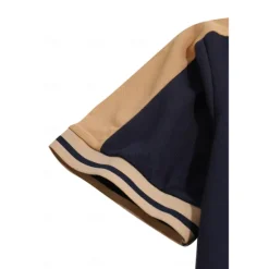 Clearance OUKU Men's Button Up Polos Golf Shirt Casual Holiday Lapel Short Sleeve Fashion Basic Color Block Patchwork Embroidered Summer Regular Fit Wine Black Navy Blue Green Light Blue Grey Button Up Polos