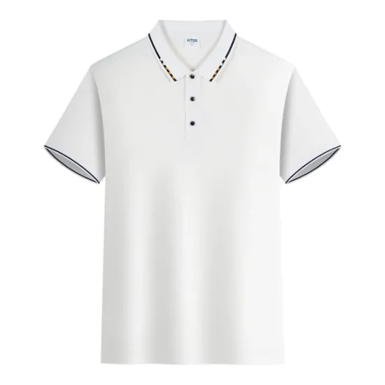 OUKU Men's Button Up Polos Golf Shirt Casual Sports Ribbed Polo Collar Classic Short Sleeve Fashion Basic Plain Button Summer Regular Fit Wine Lake Blue Black White Pink Navy Blue Button Up Polos