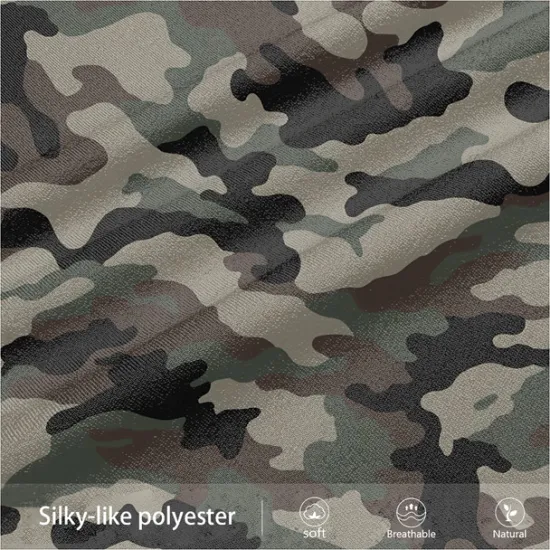 Online OUKU Men's Camo / Camouflage Dress Pants Mid Waist Vintage Formal Outdoor Street Zipper Pocket Summer Spring Fall 3D Print Navy Blue Army Green