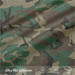 Best OUKU Men's Camo / Camouflage Sweatpants Joggers Pants Trousers Mid Waist Drawstring Elastic Waist Vintage Casual Outdoor Street Pocket Spring Fall Winter 3D Print Army Green