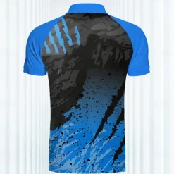 OUKU Men's Camo Sports Polo Shirts Golf Shirt Short Sleeve Polo Shirts Collared Shirts Casual Sportswear Vacation Wear Buttons 3D Print Summer Spring Blue