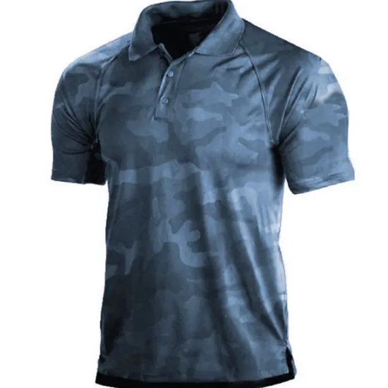 Best OUKU Men's Camouflage Camo / Camouflage Polo Shirt Golf Shirt Short Sleeve Shirt Turndown Outdoor Casual 3D Print Army Green Navy Blue Green Khaki Gray Print Button-Down Clothing Apparel Fashion Casual