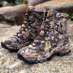 Hot OUKU Men's Camouflage Outdoor Hiking Boots – Waterproof, Durable, and Lightweight with Non-Slip Sole for Hunting and Trekking