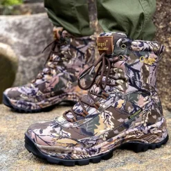 Hot OUKU Men's Camouflage Outdoor Hiking Boots – Waterproof, Durable, and Lightweight with Non-Slip Sole for Hunting and Trekking