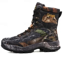 Hot OUKU Men's Camouflage Outdoor Hiking Boots – Waterproof, Durable, and Lightweight with Non-Slip Sole for Hunting and Trekking