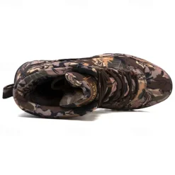 Hot OUKU Men's Camouflage Outdoor Hiking Boots – Waterproof, Durable, and Lightweight with Non-Slip Sole for Hunting and Trekking