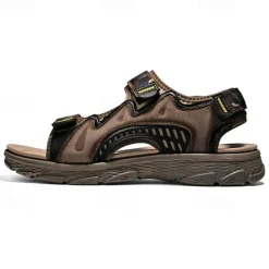 New OUKU Men's Camouflage Sport Sandals with Adjustable Velcro Straps, Breathable Design and Durable Sole for Hiking, Outdoor Activities and Summer Wear