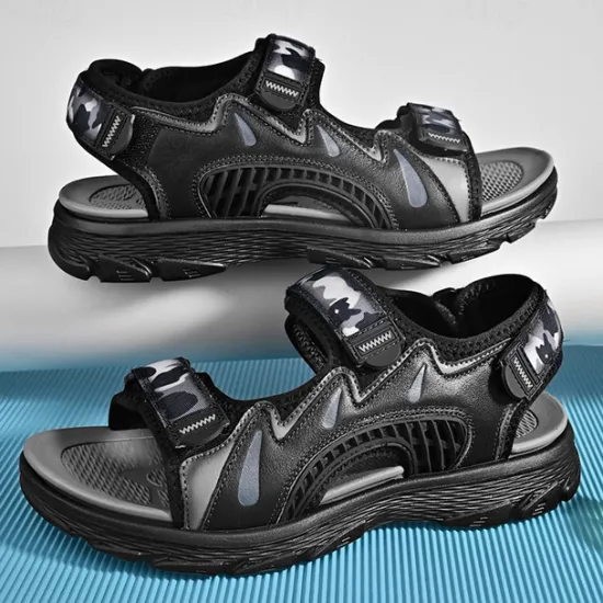New OUKU Men's Camouflage Sport Sandals with Adjustable Velcro Straps, Breathable Design and Durable Sole for Hiking, Outdoor Activities and Summer Wear