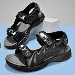 New OUKU Men's Camouflage Sport Sandals with Adjustable Velcro Straps, Breathable Design and Durable Sole for Hiking, Outdoor Activities and Summer Wear
