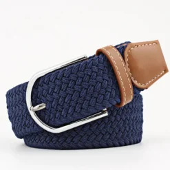 Hot OUKU Men's Canvas Belt Braided Belts Black White Alloy Plain Daily Wear Going out Weekend