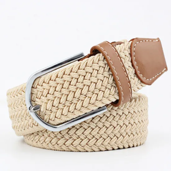 Hot OUKU Men's Canvas Belt Braided Belts Black White Alloy Plain Daily Wear Going out Weekend