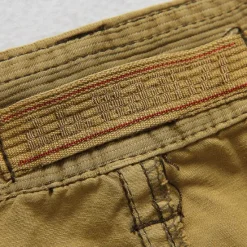 Sale OUKU Men's Capri Cargo Shorts Cargo Shorts Capri Pants Shorts Summer Shorts Multi Pocket Flap Pocket Plain Comfort Wearable Knee Length Outdoor Sport Daily Fashion Casual Army Green Red