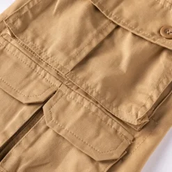 Clearance OUKU Men's Capri Cargo Shorts Cargo Shorts Capri Pants Shorts Summer Shorts Zipper Multiple Pockets Flap Pocket Plain Comfort Breathable Knee Length Outdoor Vacation Sporty Casual Red Khaki