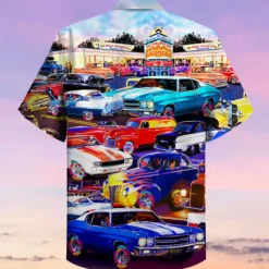 Online OUKU Men's Car Shirt Summer Hawaiian Shirt Aloha Shirt Shirt Turndown Fashion Designer Casual Outdoor Street Casual Yellow Red Purple S M L