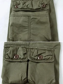 New OUKU Men's Cargo Pants Cargo Trousers Combat Trousers Work Pants Pocket Plain Comfort Breathable Outdoor Daily Going out Casual Big and Tall Black Army Green