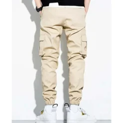 Online OUKU Men's Cargo Pants Cargo Trousers Flap Pocket Plain Comfort Breathable Outdoor Daily Going out Fashion Casual Black Army Green