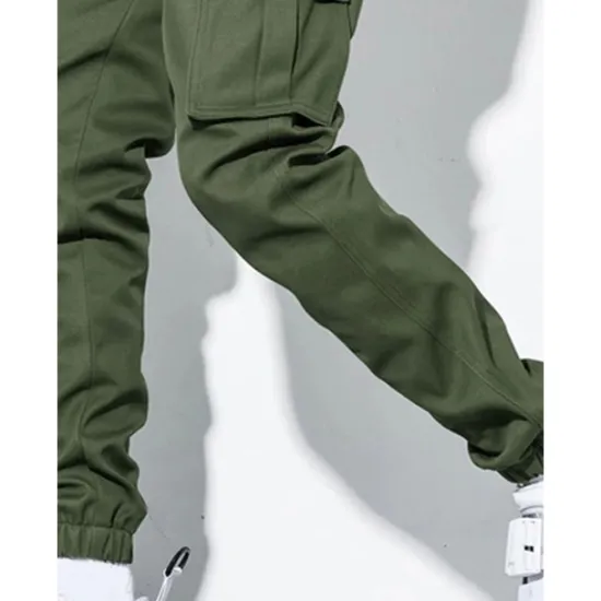 Online OUKU Men's Cargo Pants Cargo Trousers Flap Pocket Plain Comfort Breathable Outdoor Daily Going out Fashion Casual Black Army Green