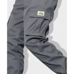 Online OUKU Men's Cargo Pants Cargo Trousers Flap Pocket Plain Comfort Breathable Outdoor Daily Going out Fashion Casual Black Army Green