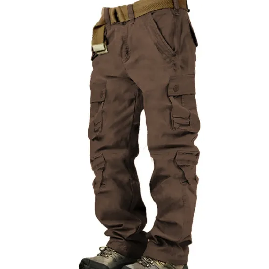 Discount OUKU Men's Cargo Pants Cargo Trousers Hiking Pants 8 Pocket Plain Comfort Breathable Outdoor Daily Going out Fashion Casual Gray Green Camouflage Black