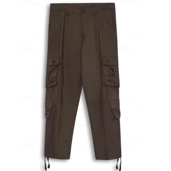 Discount OUKU Men's Cargo Pants Cargo Trousers Hiking Pants 8 Pocket Plain Comfort Breathable Outdoor Daily Going out Fashion Casual Gray Green Camouflage Black