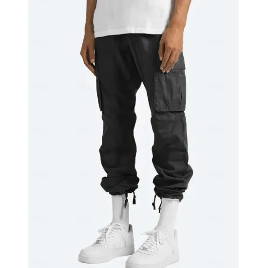 New OUKU Men's Cargo Pants Cargo Trousers Leg Drawstring Solid Color Ripstop Breathable Weekend Streetwear Classic Casual Black Yellow