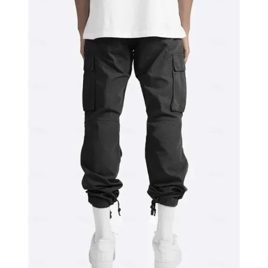 New OUKU Men's Cargo Pants Cargo Trousers Leg Drawstring Solid Color Ripstop Breathable Weekend Streetwear Classic Casual Black Yellow
