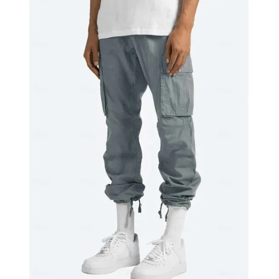 New OUKU Men's Cargo Pants Cargo Trousers Leg Drawstring Solid Color Ripstop Breathable Weekend Streetwear Classic Casual Black Yellow