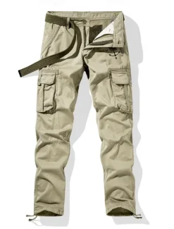 Outlet OUKU Men's Cargo Pants Cargo Trousers Work Pants Multi Pocket Graphic Sailboat Outdoor Full Length Outdoor Sports Outdoor Casual Sports Fashion Army Green Khaki Micro-elastic