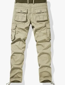 Hot OUKU Men's Cargo Pants Cargo Trousers Work Pants Multi Pocket Graphic Letter Outdoor Full Length Outdoor Sports Outdoor Casual Sports Fashion Yellow Army Green Micro-elastic