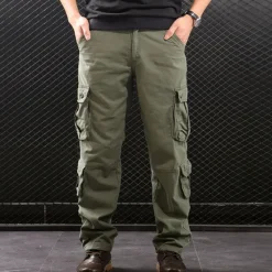 Clearance OUKU Men's Cargo Pants Cargo Trousers Hiking Pants Pocket Plain Comfort Breathable Outdoor Daily Going out Fashion Casual Camouflage Blue Camouflage Black