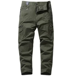 Clearance OUKU Men's Cargo Pants Cargo Trousers Tactical Pants Work Pants Zipper Pocket Multi Pocket Straight Leg Solid Color Outdoor Full Length Daily Stylish Black khaki