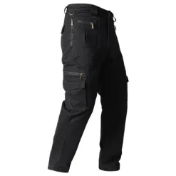 Clearance OUKU Men's Cargo Pants Cargo Trousers Tactical Pants Work Pants Zipper Pocket Multi Pocket Straight Leg Solid Color Outdoor Full Length Daily Stylish Black khaki