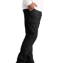 Sale OUKU Men's Cargo Pants Cargo Trousers Trousers Flap Pocket Plain Comfort Breathable Outdoor Daily Streetwear Casual Light Khaki Black