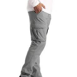 Sale OUKU Men's Cargo Pants Cargo Trousers Trousers Flap Pocket Plain Comfort Breathable Outdoor Daily Streetwear Casual Light Khaki Black