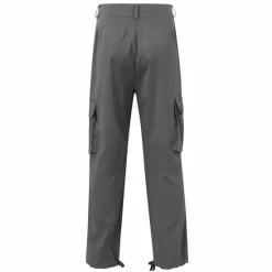 Sale OUKU Men's Cargo Pants Cargo Trousers Trousers Flap Pocket Plain Comfort Breathable Outdoor Daily Streetwear Casual Light Khaki Black