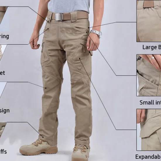 New OUKU Men's Cargo Pants Cargo Trousers Combat Trousers Tactical Pants Solid Color Ripstop Breathable Going out Streetwear Designer Casual Black Green