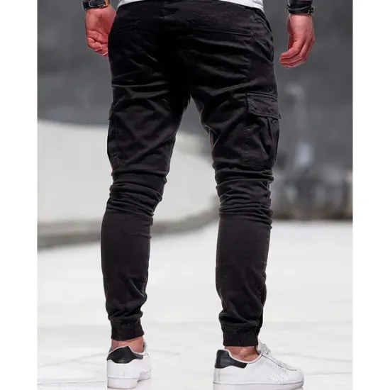 Clearance OUKU Men's Cargo Pants Cargo Trousers Pocket Plain Comfort Breathable Outdoor Daily Going out Fashion Casual Black Army Green
