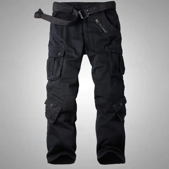 Discount OUKU Men's Cargo Pants Cargo Trousers Pocket Plain Comfort Breathable Outdoor Daily Going out Fashion Casual Gray Green Yellow camouflage