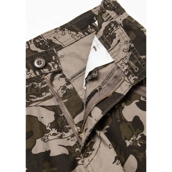 Discount OUKU Men's Cargo Pants Cargo Trousers Pocket Plain Comfort Breathable Outdoor Daily Going out Fashion Casual Gray Green Yellow camouflage