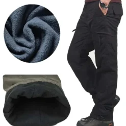 Best OUKU Men's Cargo Pants Cargo Trousers Combat Trousers Winter Pants Pocket Plain Comfort Breathable Outdoor Daily Going out Fashion Casual Black Green