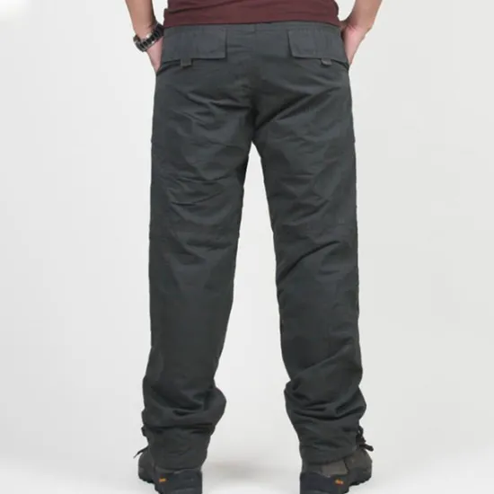Best OUKU Men's Cargo Pants Cargo Trousers Combat Trousers Winter Pants Pocket Plain Comfort Breathable Outdoor Daily Going out Fashion Casual Black Green