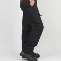Best OUKU Men's Cargo Pants Cargo Trousers Combat Trousers Winter Pants Pocket Plain Comfort Breathable Outdoor Daily Going out Fashion Casual Black Green