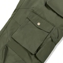 Hot OUKU Men's Cargo Pants Cargo Trousers Flap Pocket Plain Comfort Breathable Outdoor Daily Going out Fashion Casual Army Green