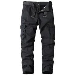 Best OUKU Men's Cargo Pants Cargo Trousers Work Pants 6 Pocket Solid Color Ripstop Breathable Weekend Streetwear Classic Casual Black Army Green