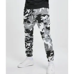 Best OUKU Men's Cargo Pants Cargo Trousers Trousers Camo Pants Elastic Waist Flap Pocket Camouflage Full Length Work Holiday Cotton Blend Stylish Casual / Sporty Army Green Red Micro-elastic