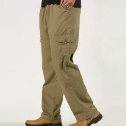 OUKU Men's Cargo Pants Cargo Trousers Combat Trousers Pocket Plain Comfort Breathable Outdoor Daily Going out Fashion Casual Army Yellow Black